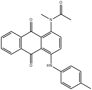 N-(4-(p-toluidion)-9,10-dioxo-9,10-dihydroanthracen-1-yl)-N-methylacetamide 结构式