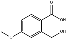 Benzoic acid, 2-(hydroxymethyl)-4-methoxy- 结构式