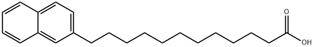 2-Naphthalenedodecanoic acid 结构式