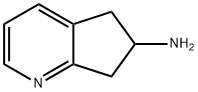 6,7-DIHYDRO-5H-CYCLOPENTABPYRIDIN-6-AMINE 结构式