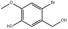 Benzenemethanol, 2-bromo-5-hydroxy-4-methoxy- 结构式