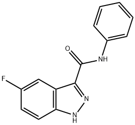 1H-Indazole-3-carboxamide,5-fluoro-N-phenyl-(9CI) 结构式