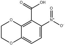 6-硝基-2,3-二氢苯并[B][1,4]二噁英-5-甲酸 结构式