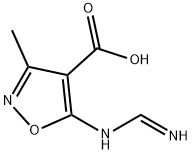 4-Isoxazolecarboxylicacid,5-[(iminomethyl)amino]-3-methyl-(9CI) 结构式
