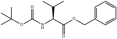 L-Valine, N-[(1,1-dimethylethoxy)carbonyl]-, phenylmethyl ester 结构式