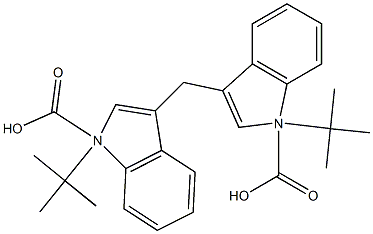 1,1'-DiBOC-3,3'-diindolylmethane 结构式