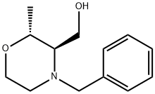 3-Morpholinemethanol, 2-methyl-4-(phenylmethyl)-, (2R,3R)- 结构式