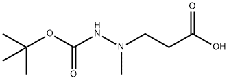 1-(1,1-Dimethylethyl) 2-(2-carboxyethyl)-2-methylhydrazinecarboxylate 结构式