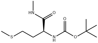 (R)-2-(BOC-氨基)-N-甲基-4-(甲硫基)丁酰胺 结构式