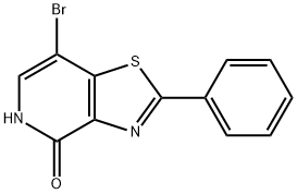 THIAZOLO[4,5-C]PYRIDIN-4(5H)-ONE, 7-BROMO-2-PHENYL- 结构式