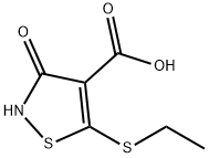 4-Isothiazolecarboxylic acid, 5-(ethylthio)-2,3-dihydro-3-oxo- 结构式