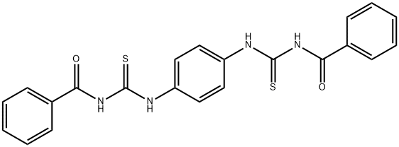 Benzamide, N,N'-[1,4-phenylenebis(iminocarbonothioyl)]bis- 结构式