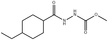 Methyl 2-[(4-ethylcyclohexyl)carbonyl]hydrazinecarboxylate 结构式