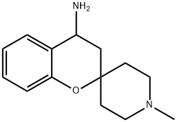 1'-METHYL-3,4-DIHYDROSPIRO[1-BENZOPYRAN-2,4'-PIPERIDIN]-4-AMINE 结构式