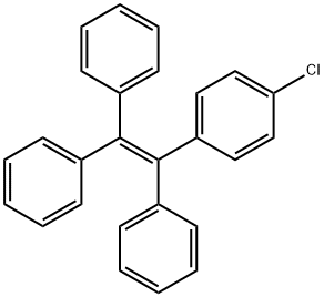 1-CHLORO-4-(TRIPHENYLETHENYL)-BENZENE 结构式