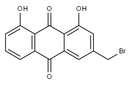 9,10-Anthracenedione, 3-(bromomethyl)-1,8-dihydroxy- 结构式