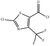 5-THIAZOLECARBONYL CHLORIDE, 2-CHLORO-4-(TRIFLUOROMETHYL)- 结构式