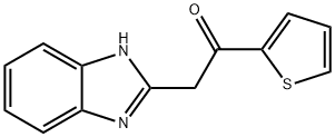 2-(1H-苯并[D]咪唑-2-基)-1-(噻吩-2-基)乙烷-1-酮 结构式