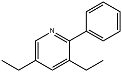 Pyridine, 3,5-diethyl-2-phenyl- 结构式