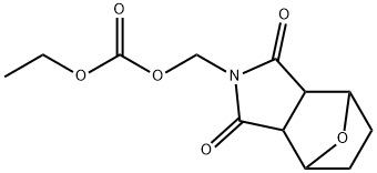 N-(Ethoxycarbonyloxymethyl)-7-oxabicyclo[2.2.1]heptane-2,3-dicarbimide 结构式