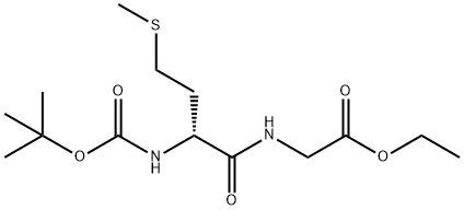 Boc-D-Met-Gly-OEt 结构式