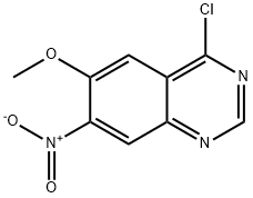 4-氯-6-甲氧基-7-硝基喹唑啉 结构式