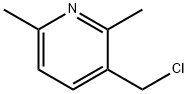 Pyridine, 3-(chloromethyl)-2,6-dimethyl- 结构式