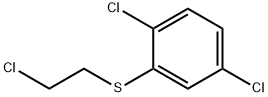 1,4-二氯-2-[(2-氯乙基)硫烷基]苯 结构式