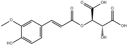 反式-单阿魏酰酒石酸酯 结构式