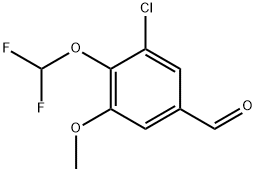 3-氯-4-(二氟甲氧基)-5-甲氧基苯甲醛 结构式