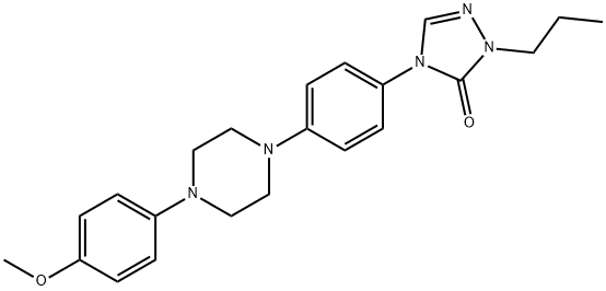 3H-1,2,4-Triazol-3-one, 2,4-dihydro-4-[4-[4-(4-methoxyphenyl)-1-piperazinyl]phenyl]-2-propyl- 结构式