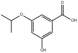 3-HYDROXY-5-ISOPROPYOXYBENZONIC ACID 结构式