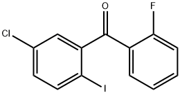 Methanone, (5-chloro-2-iodophenyl)(2-fluorophenyl)- 结构式