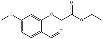 Acetic acid, 2-(2-formyl-5-methoxyphenoxy)-, ethyl ester 结构式