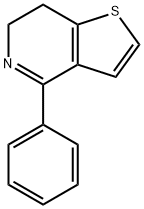 Thieno[3,2-c]pyridine, 6,7-dihydro-4-phenyl- 结构式