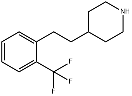 Piperidine, 4-[2-[2-(trifluoromethyl)phenyl]ethyl]- 结构式