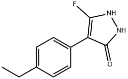 3H-Pyrazol-3-one,4-(4-ethylphenyl)-5-fluoro-1,2-dihydro-(9CI) 结构式