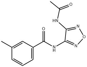 Benzamide, N-?[4-?(acetylamino)?-?1,?2,?5-?oxadiazol-?3-?yl]?-?3-?methyl- 结构式