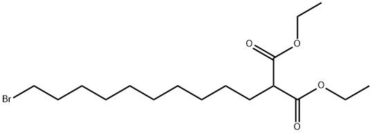 Propanedioic acid, 2-(10-bromodecyl)-, 1,3-diethyl ester 结构式