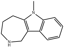 Azepino[4,3-b]indole,1,2,3,4,5,6-hexahydro-6-methyl-(9CI) 结构式