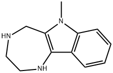 1,4-Diazepino[6,5-b]indole,1,2,3,4,5,6-hexahydro-6-methyl-(9CI) 结构式