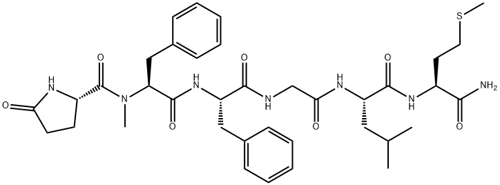 substance P (6-11), pGlu(6)-N-MePhe(7)- 结构式