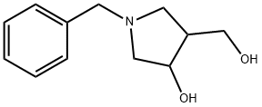 3-Pyrrolidinemethanol, 4-hydroxy-1-(phenylmethyl)- 结构式