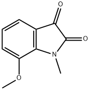 7-甲氧基-1-甲基吲哚啉-2,3-二酮 结构式