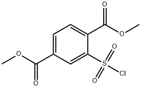 1,4-二甲基2-(氯磺酰基)苯-1,4-二羧酸酯 结构式