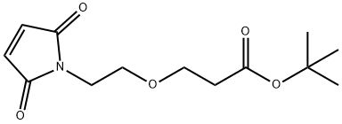 Mal-PEG1-t-butyl ester 结构式