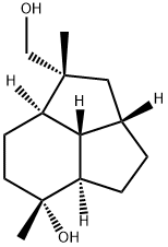 1H-?Cyclopent[cd]?indene-?1-?methanol, decahydro-?5-?hydroxy-?1,?5-?dimethyl-?, (1R,?2aS,?4aR,?5R,?7aR,?7bS)?- 结构式