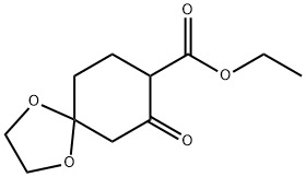 1,4-Dioxaspiro[4.5]decane-8-carboxylic acid, 7-oxo-, ethyl ester 结构式