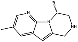 (9R)-6,7,8,9-Tetrahydro-3,9-dimethylpyrido[3′,2′:4,5]pyrrolo[1,2-a]pyrazine 结构式