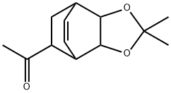 1-(3a,4,7,7a-Tetrahydro-2,2-dimethyl-4,7-ethano-1,3-benzodioxol-8-yl)ethanone 结构式